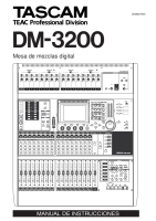 Tascam DM-3200 - Owners Manual 